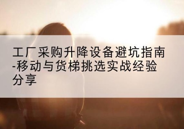 浑源移动式升降机怎么选-工厂采购升降设备避坑指南-移动与货梯挑选实战经验分享